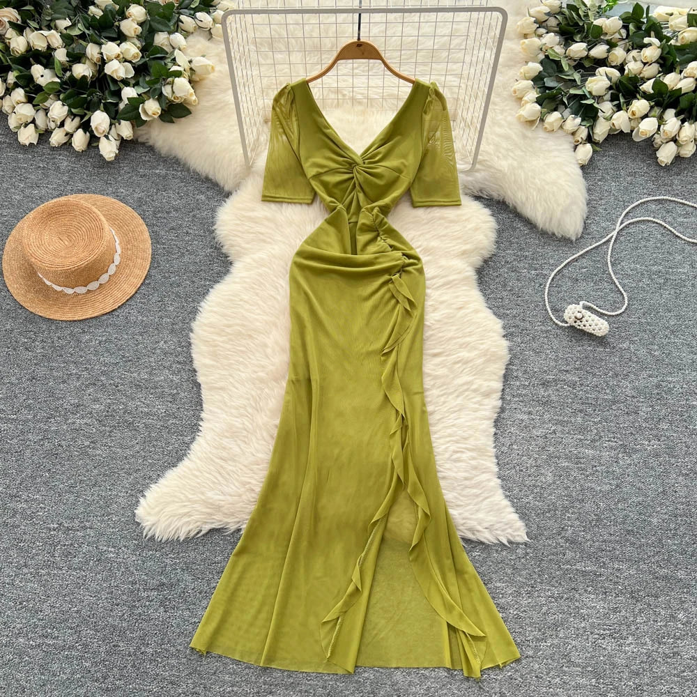lime green ruched dress Green Strapless Ruched Dress 24648