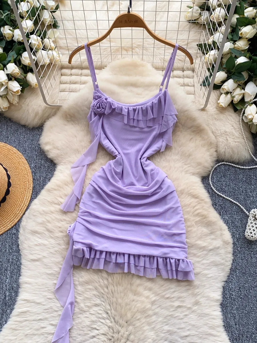 lavender ruched bodycon dress Ruched Dress Lucy In The Sky Lavender Dress Rhinestone Ruched Bodycon Dress  In Purple LUCY IN THE SKY