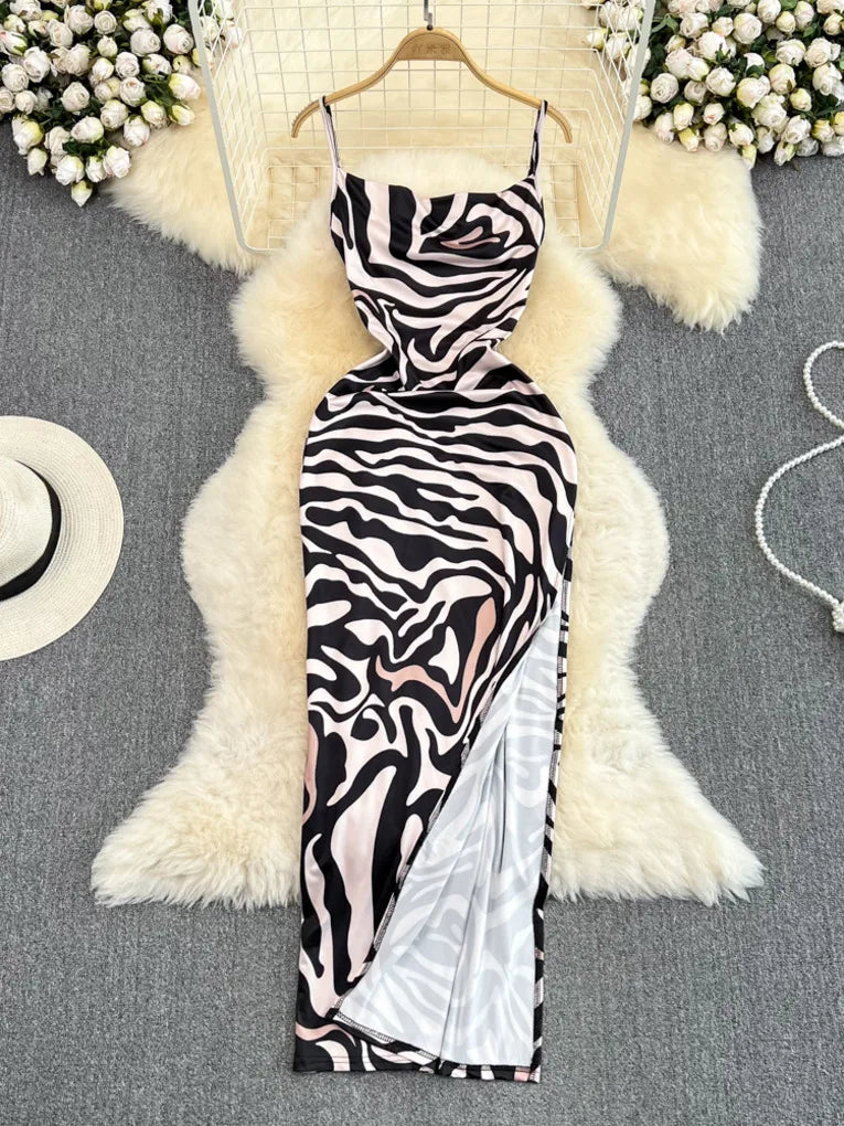 pink and white zebra dress Zebra Print & Hot Pink Dress