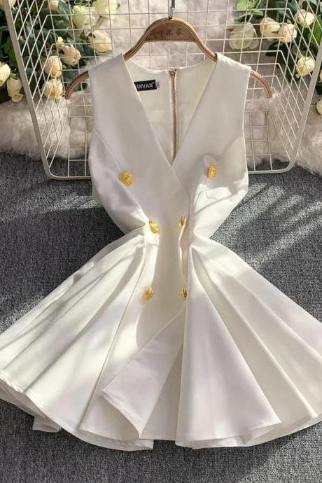 white and gold maxi dress with sleeves Dragon Rider Skater Dress 2XL-16 main image 0
